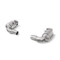 Akrapovic Link Pipe Set w Cat (SS) Porsche 911 Turbo / Turbo S (991.2)