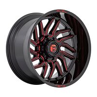 Fuel D808 HURRICANE GLOSS BLACK MILLED RED TINT 12x24 8/170 ET-44 CB125,1 60°