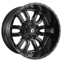 Fuel FC596 MATTE BLACK GLOSS BLACK LIP 10x20 8/170 ET-18 CB125,1 60°