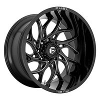 Fuel FC741 Gloss Black Milled 10x20 8/180 ET-18 CB124,3 60°