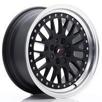 Japan Racing Wheels JR10 7x16 4x100/108 CB67.1 Matt Black w/Machined Lip