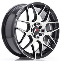 Japan Racing Wheels JR18 7x17 5x100/114.3 CB73.1 Gloss Black Machined