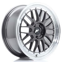 Japan Racing Wheels JR23 8x18 5x112 CB66.6 Hyper Gray w/Machined Lip