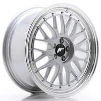 Japan Racing Wheels JR23 8x18 5x112 CB66.6 Hyper Silver w/Machined Lip