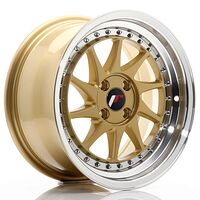 Japan Racing Wheels JR26 8x16 4x100 CB67.1 Gold w/Machined Lip