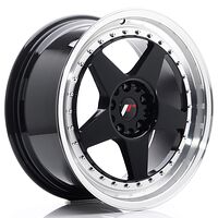 Japan Racing Wheels JR6 8.5x18 5x114.3/120 CB74.1 /120 Glossy Black w/Machined Lip