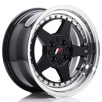 Japan Racing Wheels JR6 8x16 4x100/114.3 CB67.1 Glossy Black w/Machined Lip