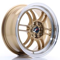 Japan Racing Wheels JR7 7x15 4x100/114.3 CB73.1 Gold w/Machined Lip