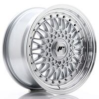 Japan Racing Wheels JR9 7.5x16 4x100/108 CB74.1 Silver w/Machined Lip+Silver Rivets