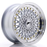 Japan Racing Wheels JR9 7x15 4x100/108 CB74.1 Silver w/Machined Lip