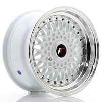 Japan Racing Wheels JR9 8x15 4x100/108 CB74.1 White w/Machined Lip