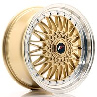 Japan Racing Wheels JR9 8x18 5x112/120 CB74.1 Gold w/Machined Lip