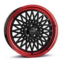 BORBET BORBET B black rim red 7x17 4/108 ET20 CB65,1 60°