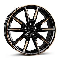 BORBET BORBET LX18 black glossy gold spoke rim 8x18 5/112 ET40 CB66,6 60°