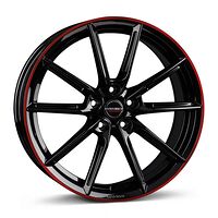 BORBET BORBET LX18 black glossy rim red 8x18 5/112 ET40 CB66,6 60°