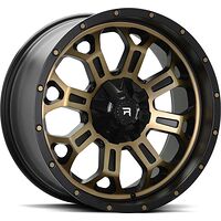 Rautamo R-SERIES R12 Polished Bronze & Black 9,5x20 5/120 ET18 CB65,1 60°