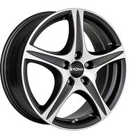 Ronal RONAL R56 MATT BLACK FRONT CUT 7x17 5/112 ET44 CB66,5