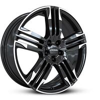 Ronal RONAL R58 MCR JET BLACK WHITE RIM 10x22 5/112 ET47 CB66,6 Kulkona R14