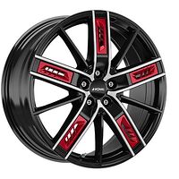 Ronal RONAL R67 Red Left JET BLACK FRONT CUT 8x19 5/108 ET55 CB76,0 60°