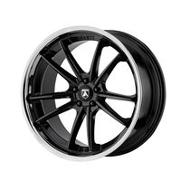 Statusfälgar AB23 Gloss Black Chrome Lip 9x22 5/115 ET15 CB72,6 60°