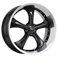 Statusfälgar B818 Glossblack machined lip 7x17 5/114,3 ET0 CB73,1 60°