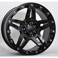 Statusfälgar D66 Flatblack 9x18 5/110 ET35 CB73,1 60°