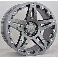 Statusfälgar D66 Flatgunmetal. 9x17 6/139,7 ET25 CB106,1 60°