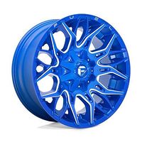 Fuel D770 TWITCH ANODIZED BLUE MILLED 12x22 8/180 ET-44 CB124,3 60°