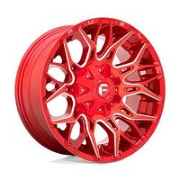 Fuel D771 TWITCH CANDY RED MILLED 10x22 8/170 ET-18 CB125,1 60°