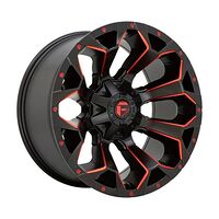Fuel D787 ASSAULT MATTE BLACK RED MILLED 10x22 5/114,3/127 ET-18 CB78,1 60°