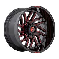 Fuel D808 HURRICANE GLOSS BLACK MILLED RED TINT 12x22 5/139,7 ET-44 CB78,1 60°