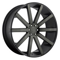 Statusfälgar DC121 MATTE BLACK DOUBLE DARK TINT 10x24 6/139,7 ET20 CB106,1 60°