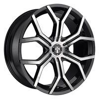 Statusfälgar DC209 GLOSS MACHINED DOUBLE DARK TINT 9,5x22 6/135/139,7 ET30 CB87,1 60°