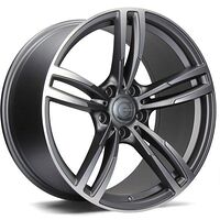 Statusfälgar Diamond Matt Anthracite Front Polished 8,5x18 5/120 ET20 CB72,6 60°