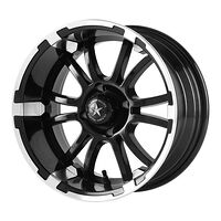 Statusfälgar FA134 Machined Matte Black 6,5x14 4/101,6 ET-20 CB70,7 60°