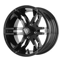 Statusfälgar FA140 Gloss Black 6,5x14 4/101,6 ET-20 CB70,7 60°