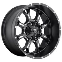 Fuel FC517 MATTE BLACK MILLED 9x18 8/165,1 ET20 CB125,1 60°