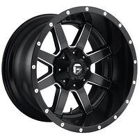 Fuel FC538 MATTE BLACK MILLED 8,5x17 6/114,3/120 ET25 CB72,6 60°