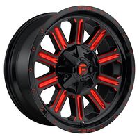 Fuel FC621 GLOSS BLACK RED TINTED CLEAR 9x20 6/135/139,7 ET2 CB106,1 60°