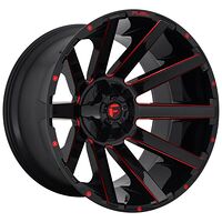 Fuel FC643 GLOSS BLACK RED TINTED CLEAR 10x20 5/139,7/150 ET-18 CB110,1 60°