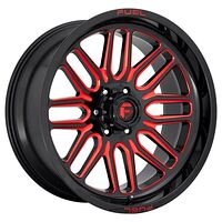 Fuel FC663 GLOSS BLACK RED TINTED CLEAR 10x20 5/127 ET-18 CB78,1 60°