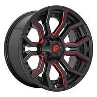 Fuel FC712 GLOSS BLACK RED TINTED CLEAR 9x20 6/135/139,7 ET1 CB106,1 60°