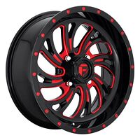 Fuel FV642 GLOSS BLACK RED TINTED CLEAR 7x18 4/156 ET13 CB132,0 60°