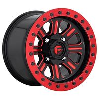 Fuel FV911 GLOSS BLACK RED TINTED CLEAR 10x15 4/137 ET25 CB110,1 60°