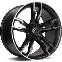 Statusfälgar Inferno Matt Black Front Polished 8,5x18 5/112 ET30 CB66,6 60°