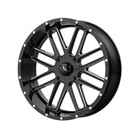 MSA MA35 Gloss Black Milled 7x18 4/156 ET0 CB132,0 60°