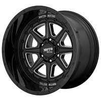 Statusfälgar MO801 Gloss Black Milled 12x22 5/127 ET-44 CB71,5 60°