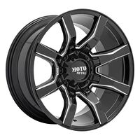 Statusfälgar MO804 Gloss Black Milled 10x22 5/127/139,7 ET-18 CB78,1 60°