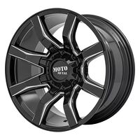 Statusfälgar MO804 SPIDER GLOSS BLACK MILLED 10x20 6/135/139,7 ET12 CB106,1 60°