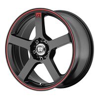 Motegi MR116 Matte Black Red Racing Stripe 6,5x15 4/100/108 ET40 CB72,6 60°